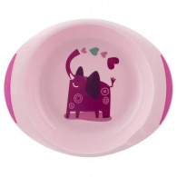 Set D'assiette Bébé Chicco 12M+ Rose