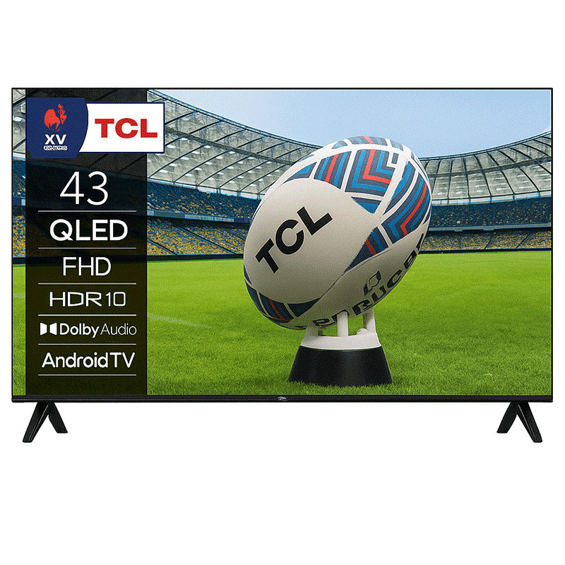TV TCL S5K 43" QLED FHD Android Smart Tv Noir en Tunisie