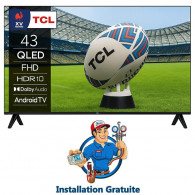 TV TCL S5K 43" QLED FHD Android Smart Tv Noir en Tunisie