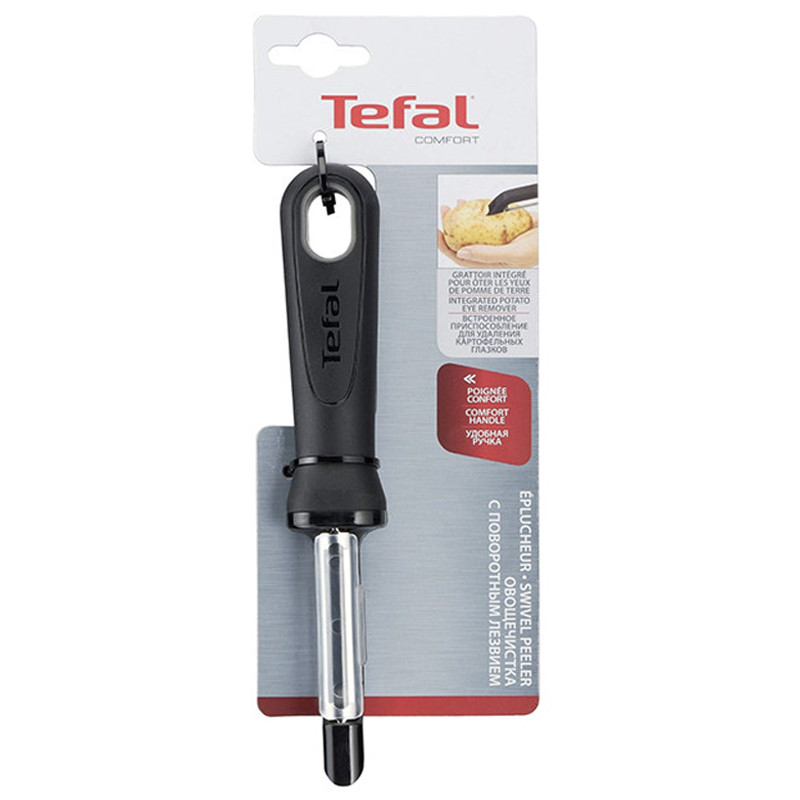 Éplucheur de Légumes TEFAL Comfort K1298114 Noir en Tunisie