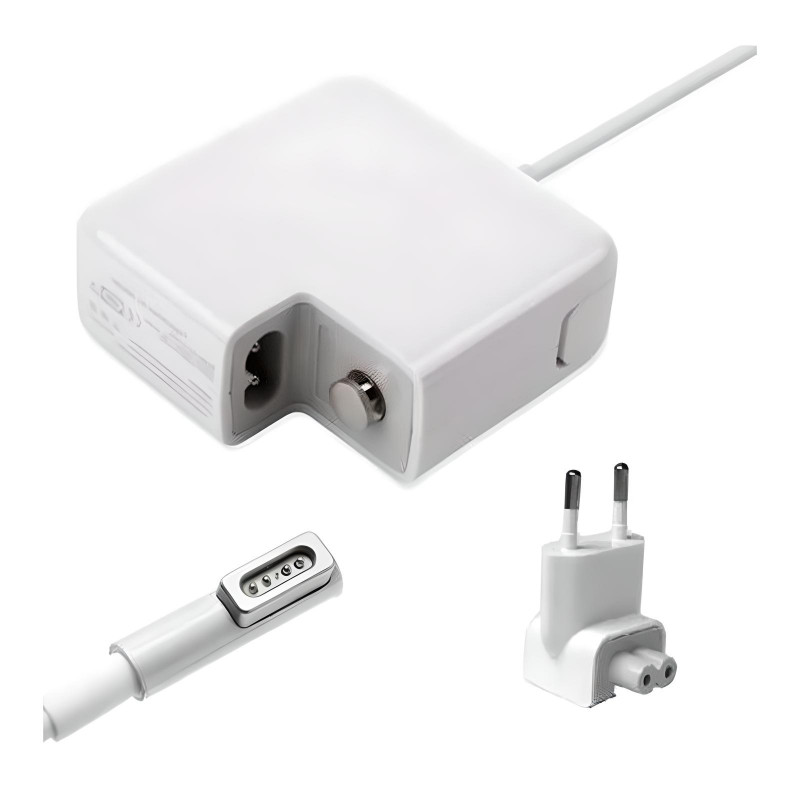 Chargeur MacBook Apple 16.5V 3.65A Magsafe 1 60W Adaptable Blanc en Tunisie