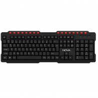 Clavier Filaire NovaTech Multimédia NT-K8113M Noir en Tunisie