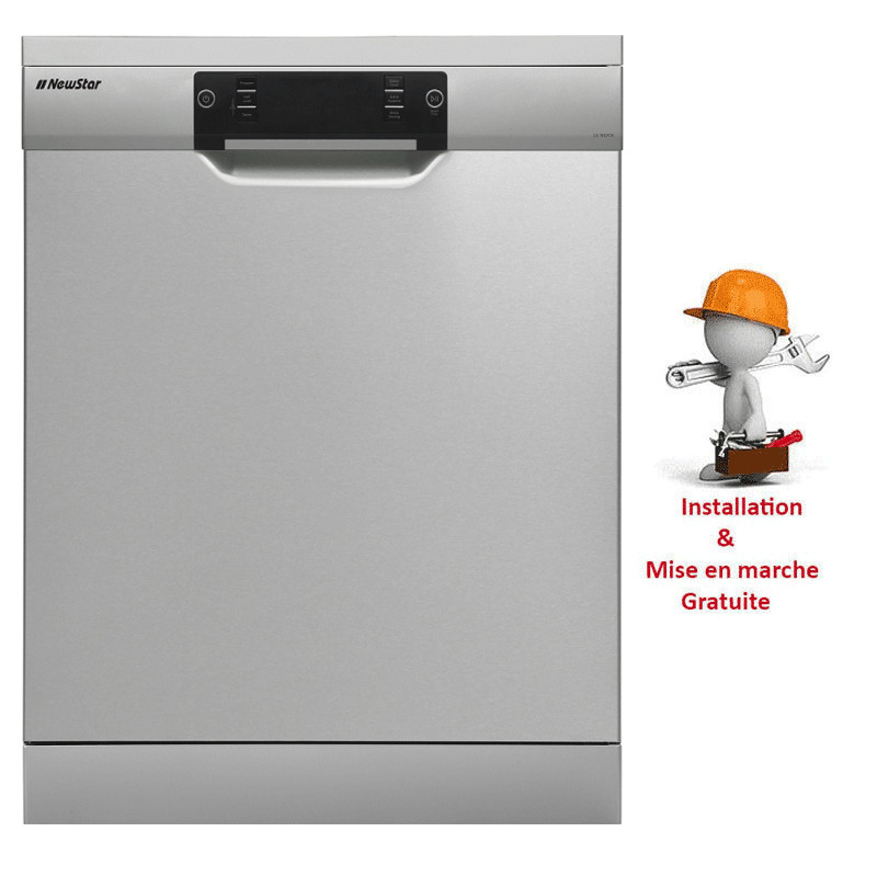 Lave Vaisselle Newstar LVNSX1X 15 Couverts Inox en Tunisie