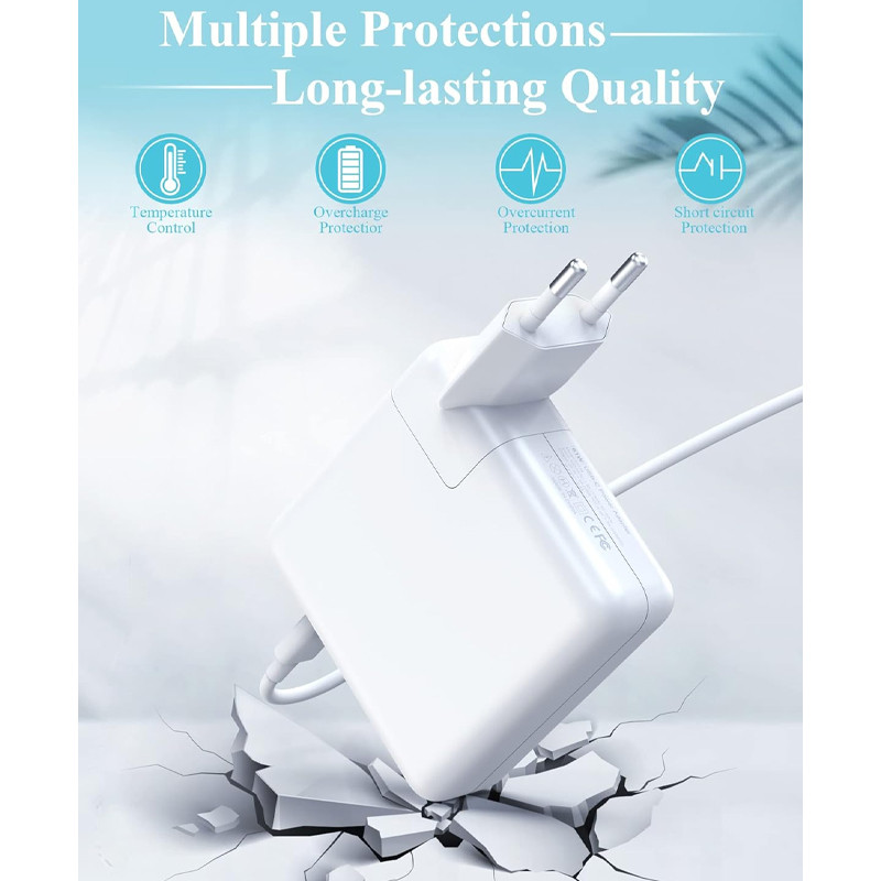 Chargeur MacBook Apple 20.5V 4.7A Type-C 96W Adaptable Blanc en Tunisie