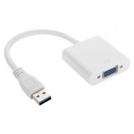 Adaptateur USB vers VGA Blanc en Tunisie