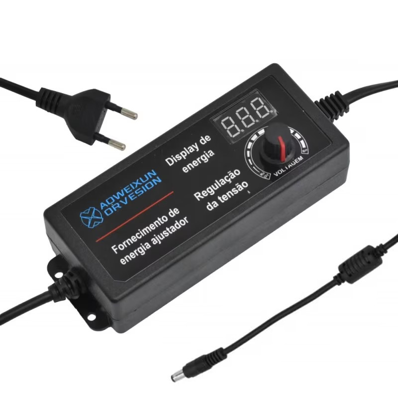 Chargeur Pc Portable Universel Multi Voltage 3V-24V / 3A Adaptable Noir en Tunisie