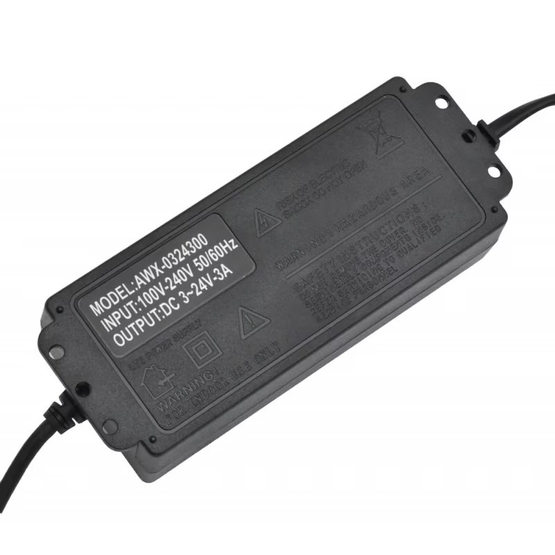 Chargeur Pc Portable Universel Multi Voltage 3V-24V / 3A Adaptable Noir en Tunisie