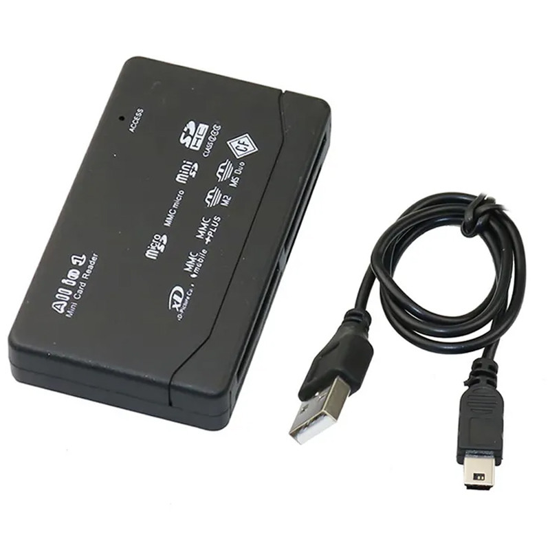 Lecteur De Carte Mémoire All In One USB Noir