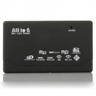 Lecteur De Carte Mémoire All In One USB Noir en Tunisie