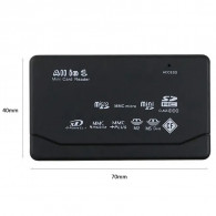 Lecteur De Carte Mémoire All In One USB Noir en Tunisie