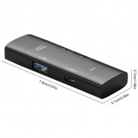 Lecteur De Carte Mémoire 7en1 USB + Type-C + Micro USB Noir EN Tunisie Lecteur De Carte Mémoire 7en1 USB + Type-C + Micro USB Noir EN Tunisie