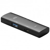 Lecteur De Carte Mémoire OTG 7en1 USB + Type-C + Micro USB Noir EN Tunisie