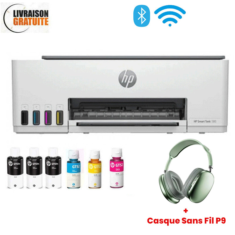 Imprimante Multifonction Jet D'encre HP Smart Tank 580  1F3Y2A - Blanc