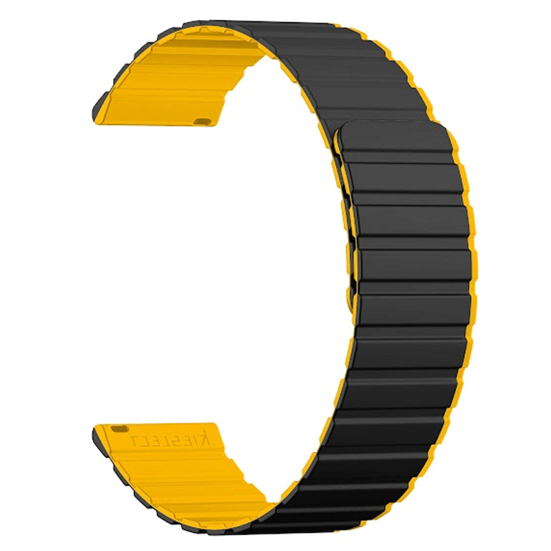Ceinture Montre Connectée kieslect 22mm Noir&Jaune en Tunisie Ceinture Montre Connectée kieslect 22mm Noir&Jaune en Tunisie