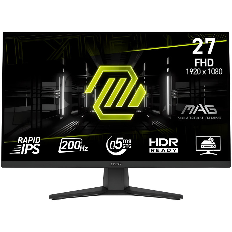 Ecran Gaming MSI MAG272F 27'' FHD 200Hz IPS Noir En Tunisie Ecran Gaming MSI MAG272F 27'' FHD 200Hz IPS Noir En Tunisie
