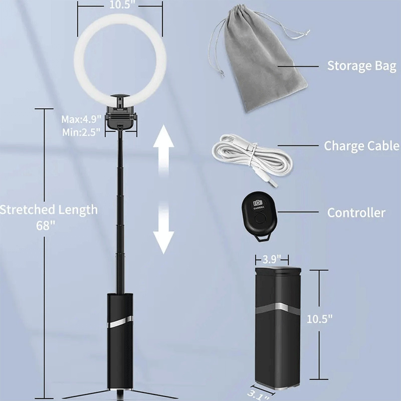 Ring Light LED Maxom 10.5" Noir EN Tunisie