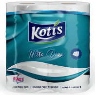 Papier Hygiénique Kotis 4 Rouleaux Blanc en Tunisie