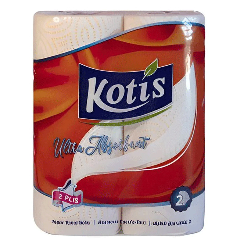 Essuie-Tout Kotis 2 Rouleaux Colorée en Tunisie Essuie-Tout Kotis 2 Rouleaux Colorée en Tunisie