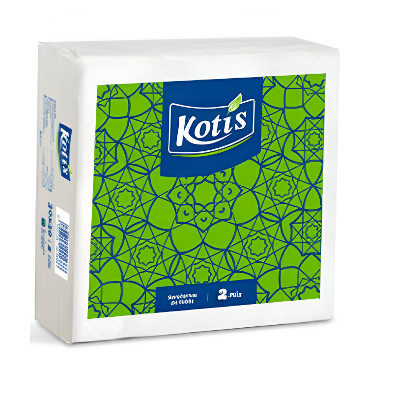 Serviette de table Kotis paquet de 45 feuilles blanc En Tunisie Serviette de table Kotis paquet de 45 feuilles blanc En Tunisie