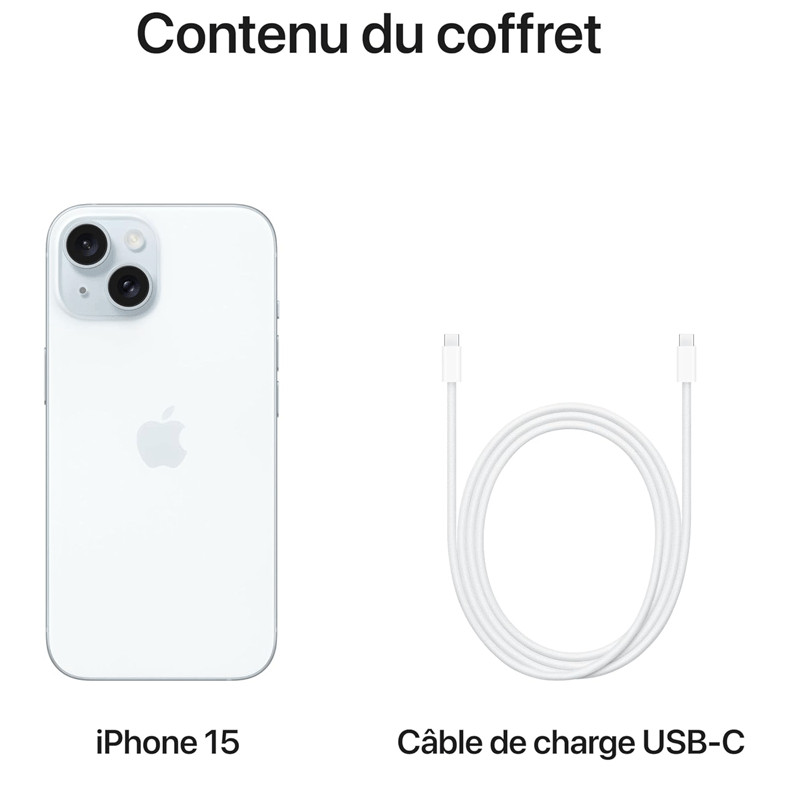 iPhone 15 128Go Bleu en Tunisie