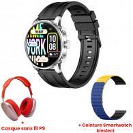 Montre Connectée Kieslect Kr 2 Stainless Steel Noir en Tunisie