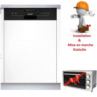Lave-Vaisselle Encastrable Brandt 14 Couverts Noir (BDB424LB)