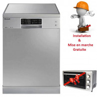 Lave vaisselle Brandt 14 couverts + AFF Inox (DFH14524X)