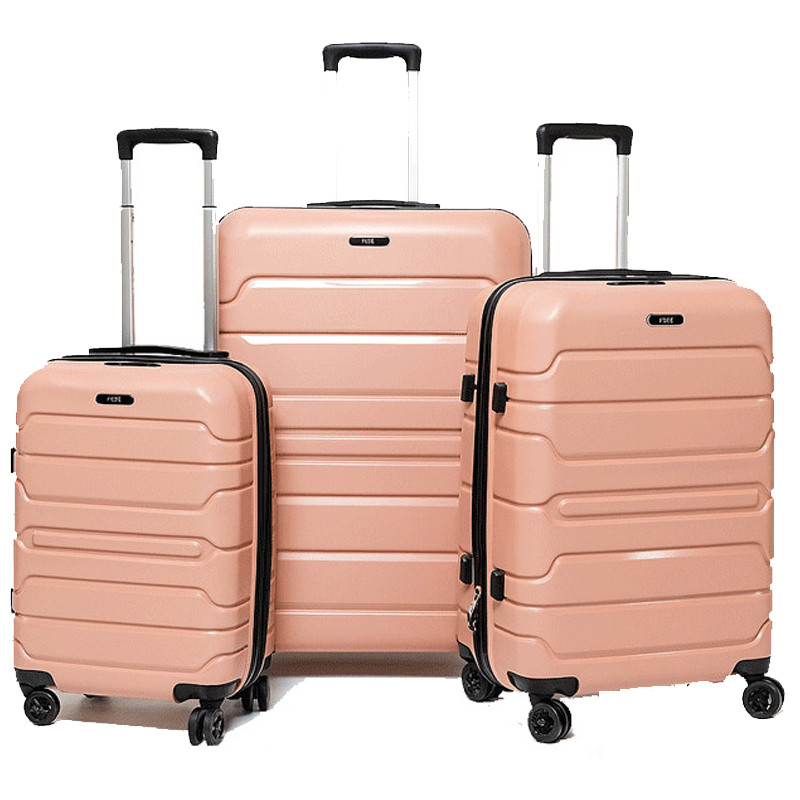 Set De 3 Valises Incassable Avec Roues Démontables Rose en Tunisie Set De 3 Valises Incassable Avec Roues Démontables Rose en Tunisie