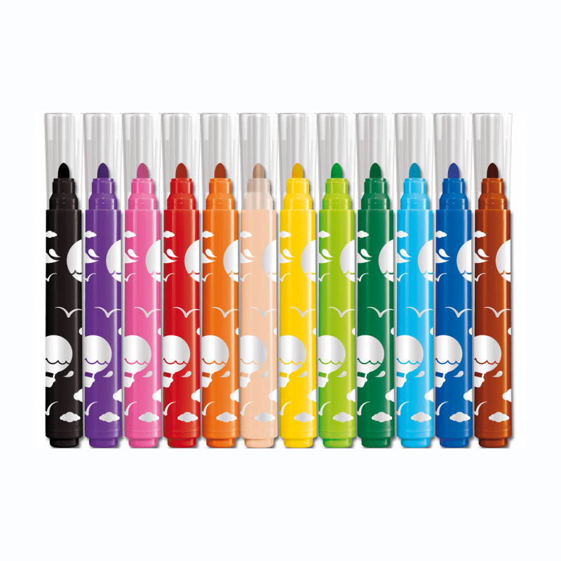 Pack De 12 Feutres Fibracolor Jumbo Multicolore En Tunisie