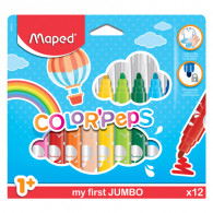 Pack De 12 Feutres Fibracolor Jumbo Multicolore En Tunisie