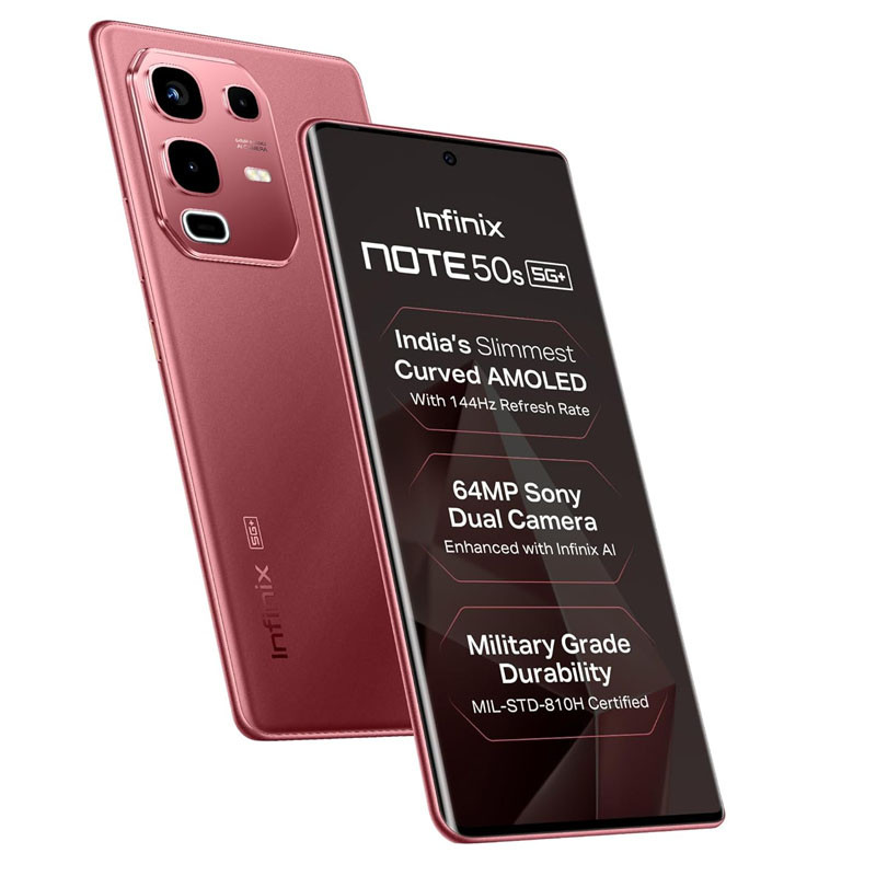 Smartphone Infinix Note 50s 5G 8Go 256Go Rouge en Tunisie