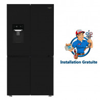 Réfrigérateur Whirlpool WQU391663WBNA 534 Litres Nofrost Noir En Tunisie
