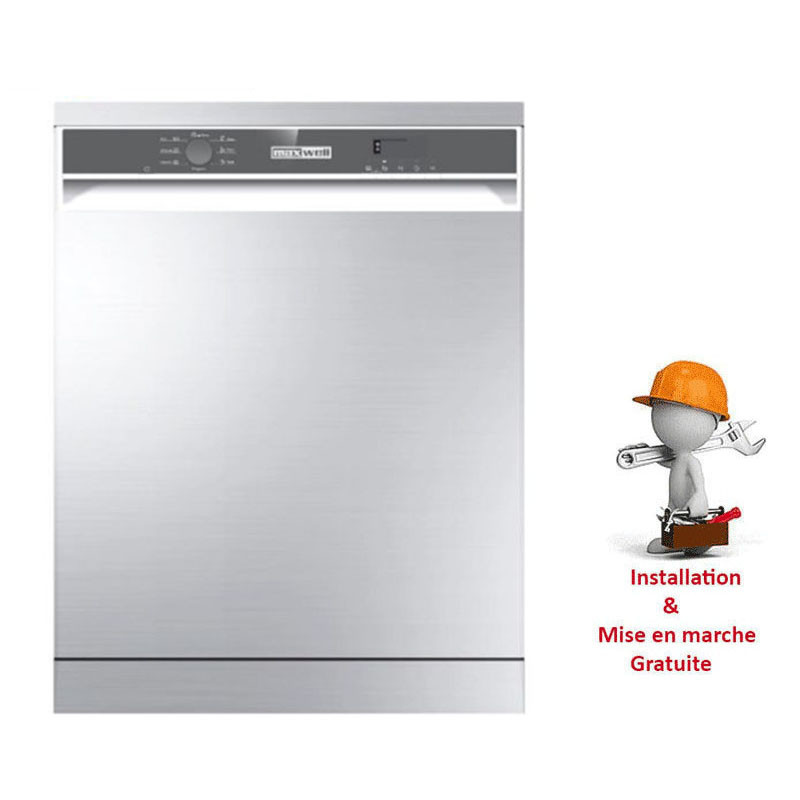 Lave Vaisselle Maxwell MAX-LVM1327BD-B 13 Couverts Blanc En Tunisie