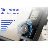 Rameur Magnétique Light Fitness Combo Noir en Tunisie Rameur Magnétique Light Fitness Combo Noir en Tunisie