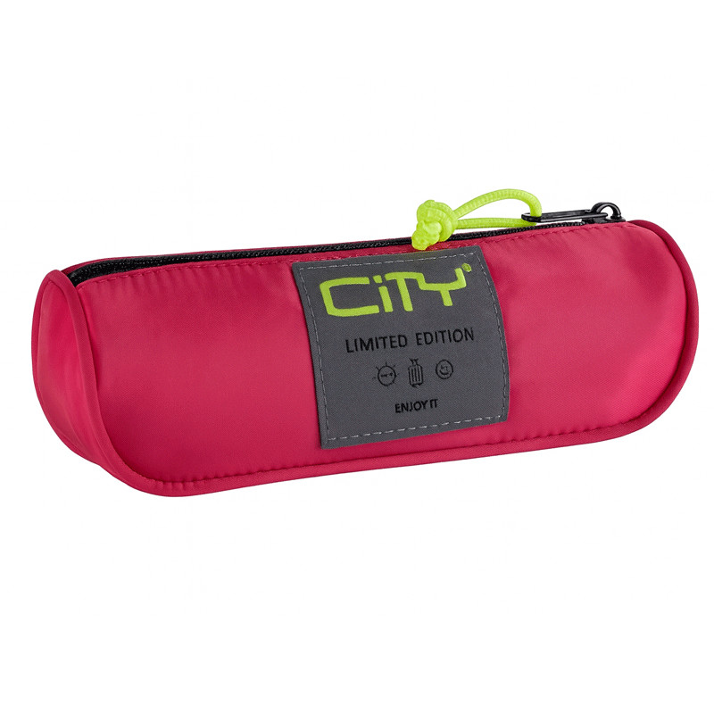 Trousse Scolaire Uni City Satin Rose