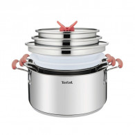 Batterie de Cuisine Tefal Opti'Space 13 Pièces Inox en Tunisie