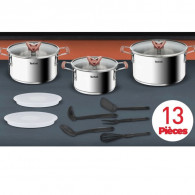 Batterie de Cuisine Tefal Opti'Space 13 Pièces Inox en Tunisie Batterie de Cuisine Tefal Opti'Space 13 Pièces Inox en Tunisie