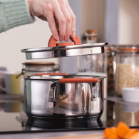 Batterie de Cuisine Tefal Opti'Space 13 Pièces Inox en Tunisie Batterie de Cuisine Tefal Opti'Space 13 Pièces Inox en Tunisie