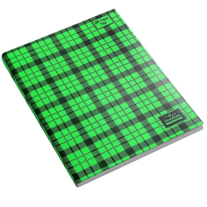 Cahier Piqure Yamama à Carreau 96 Pages 17 x 22cm 70G Vert En Tunisie Cahier Piqure Yamama à Carreau 96 Pages 17 x 22cm 70G Vert En Tunisie