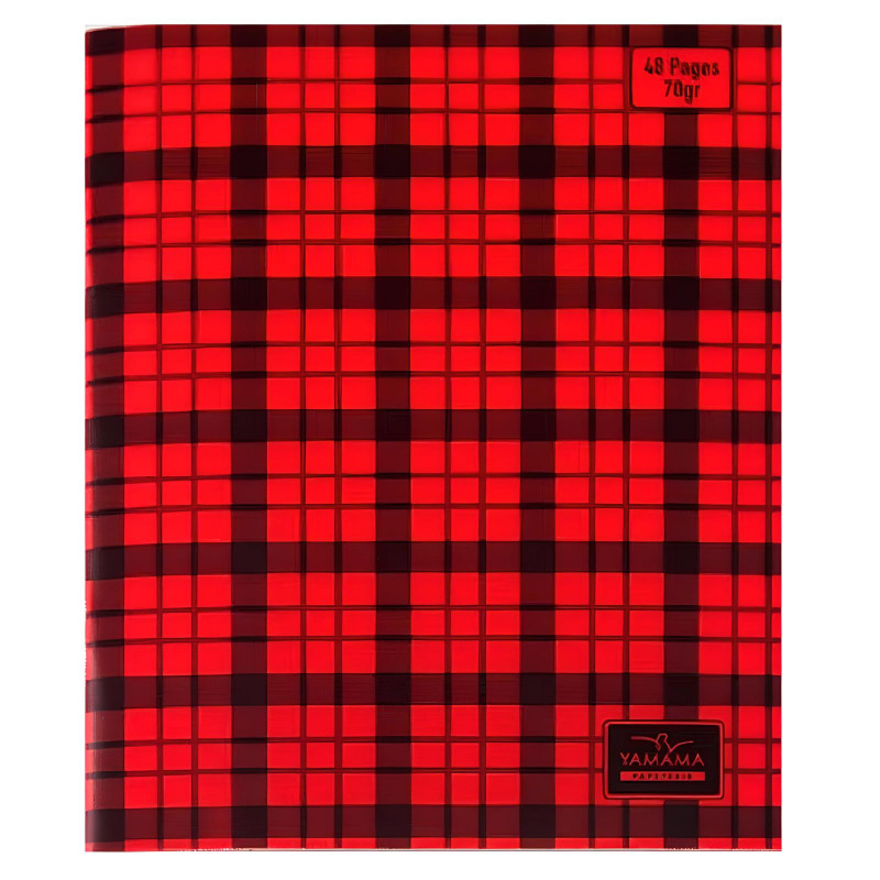 Cahier Piqure Yamama à Carreau 48 Pages 17 x 22cm 70G Rouge en Tunisie Cahier Piqure Yamama à Carreau 48 Pages 17 x 22cm 70G Rouge en Tunisie