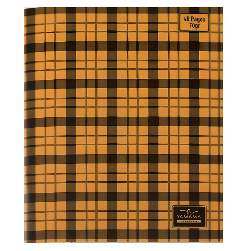 Cahier Piqure Yamama à Carreau 48 Pages 17 x 22cm 70G Orange en Tunisie Cahier Piqure Yamama à Carreau 48 Pages 17 x 22cm 70G Orange en Tunisie