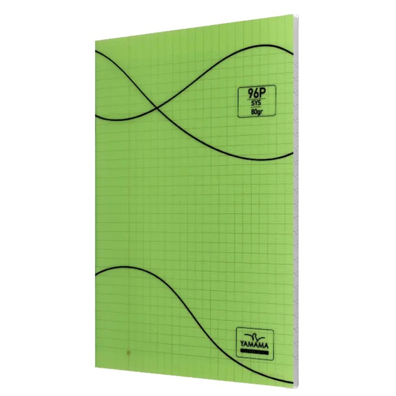 Cahier Piqure Yamama 96 Pages 21x 29.7cm 80G Vert En Tunisie