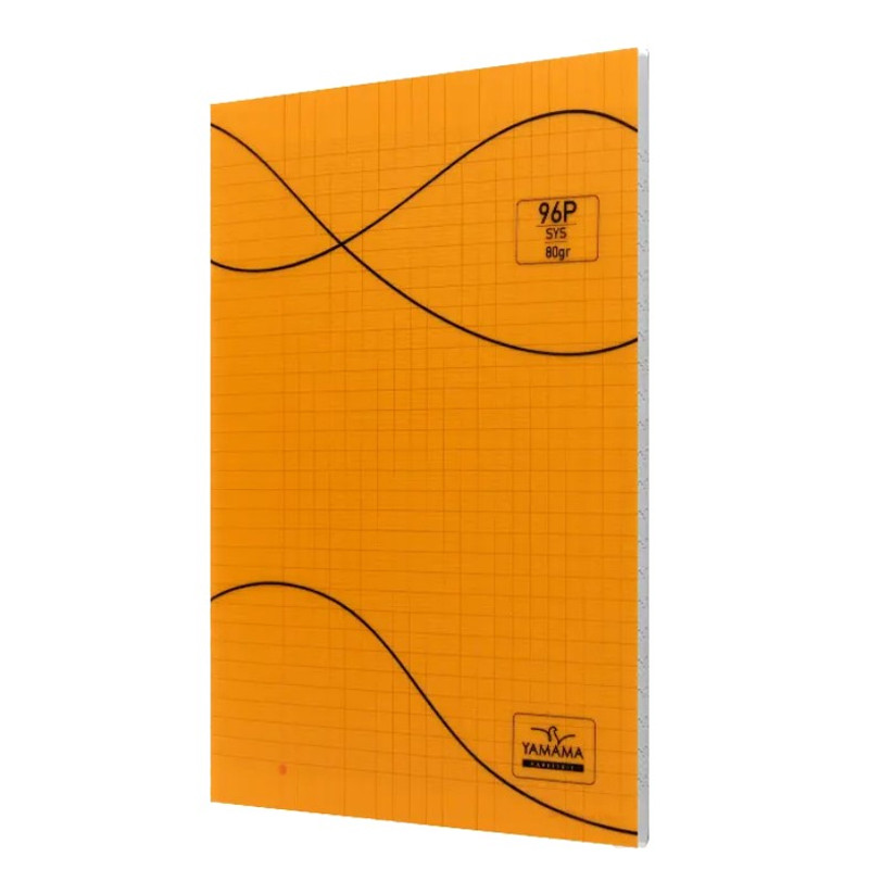 Cahier Piqure Yamama 96 Pages 21x 29.7cm 80G Orange En Tunisie