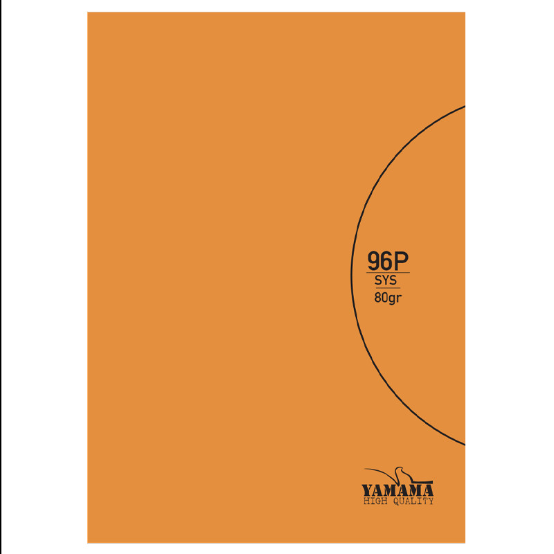 Cahier Piqure Yamama Uni SYS 96 Pages 17 x 22cm 80G Orange en Tunisie