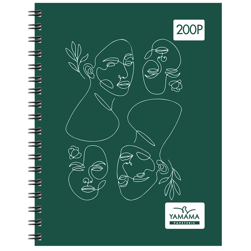 Cahier Yamama Wiro Fantaisie 200Pages 17 x 22cm 70G Assorties en Tunisie