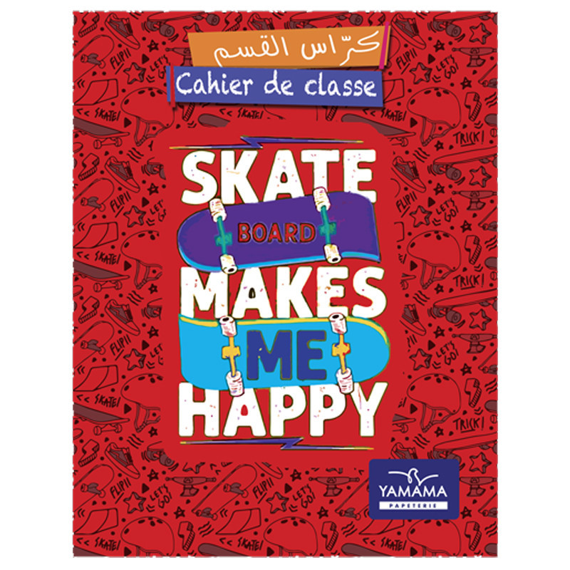 Cahier de Classe Yamama Fantaisie 36 Pages 17 x 22cm 60G Assorties