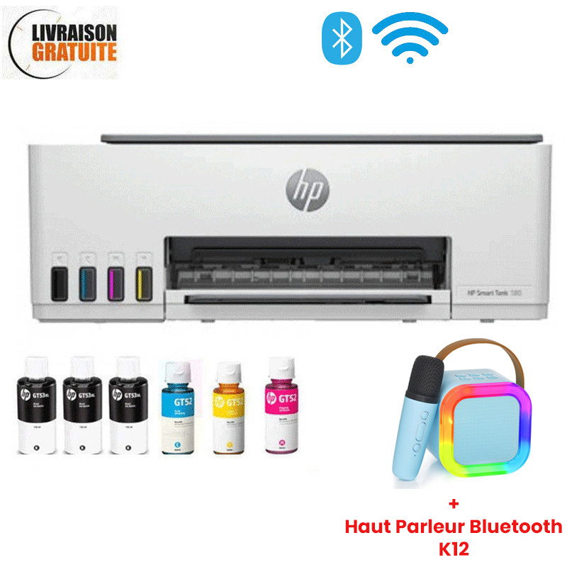Imprimante Multifonction Jet D'encre HP Smart Tank 585 1F3Y4A - Blanc en Tunisie