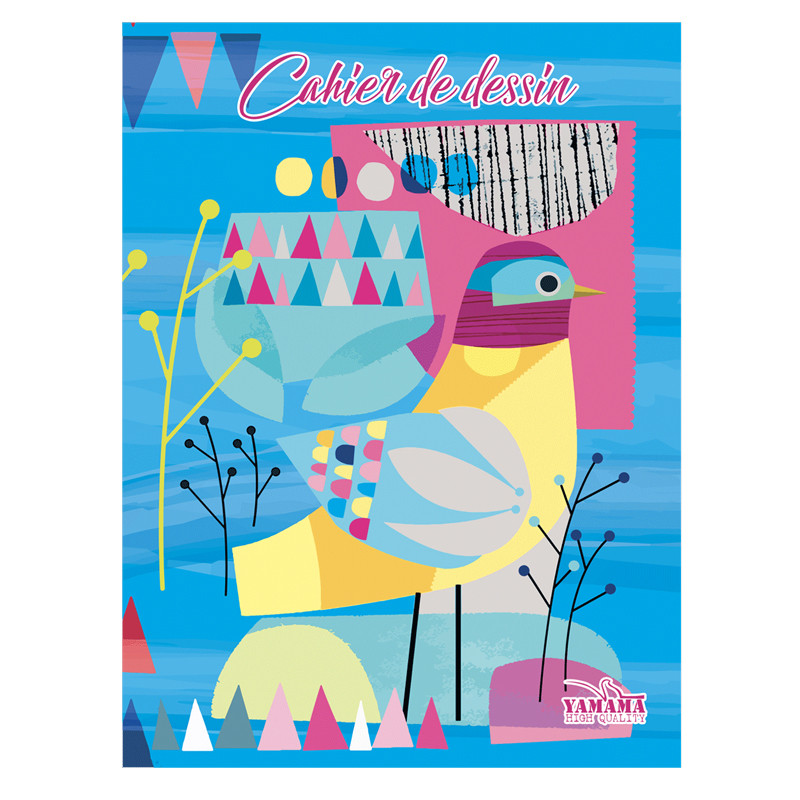 Cahier de Dessin Uni Yamama 16Pages 24 x 32cm 90G Assorties En Tunisie