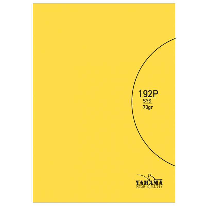Cahier Piqure Yamama 192Pages 24 x 32 cm 70G Jaune en Tunisie