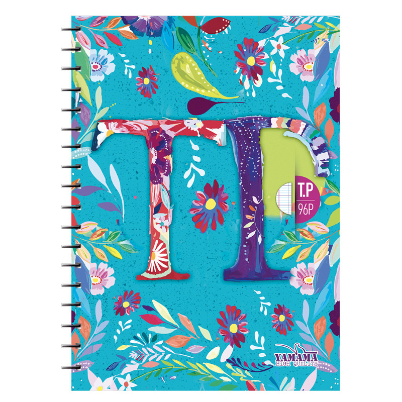 Cahier TP Spirale Yamama 96Pages 21 x 29.7cm 90G Assorties En Tunisie